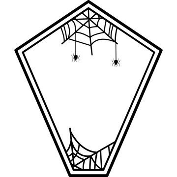 Halloween Spider Web Frame