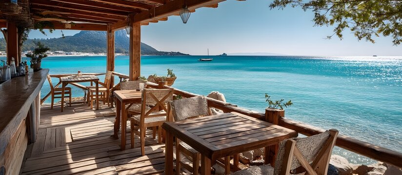 View on beach bar