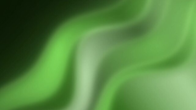 Green gradient abstract background with smooth flowing curves