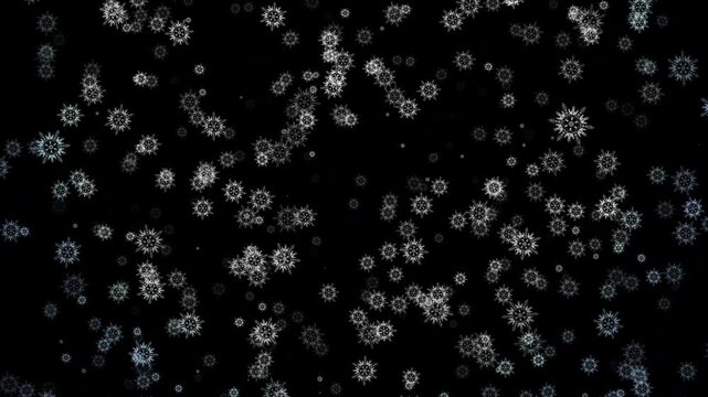 Falling Snowflakes Alpha Channel Looped V1
Endlessly falling snowflakes on a transparent background. Alpha channel. Loop.