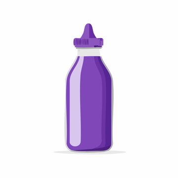 Purple Liquid in a Squeeze Bottle