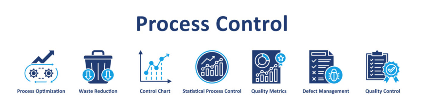 Process Control icon banner and collection