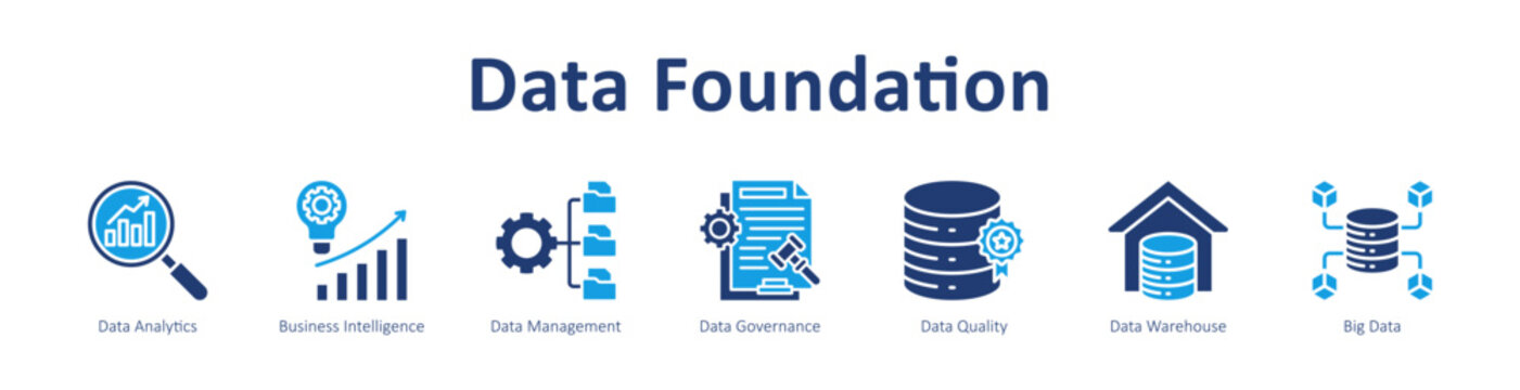 Data Foundation icon banner and collection