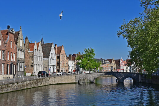 Bruges,  case, strade e canali nella citt&agrave; delle Fiandre,  Belgio