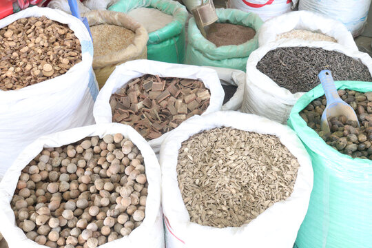 Collection of various healthy spices
