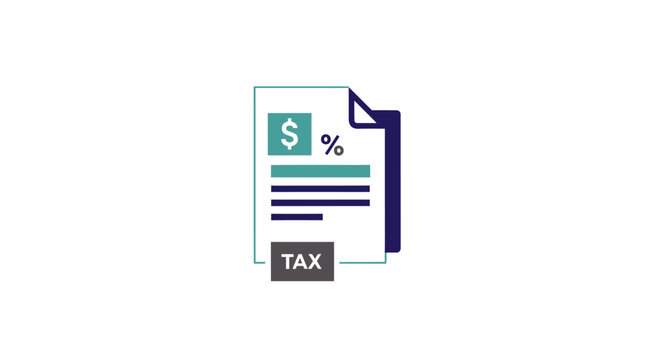 Tax Document With Dollar Sign.