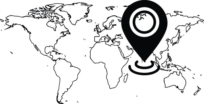 Black and white of a smiling earth holding a clock planet smiling face