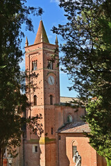 Naklejka premium Asciano, l'Abbazia di Monte Oliveto Maggiore, Siena, Toscana