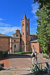 Obraz premium Asciano, l'Abbazia di Monte Oliveto Maggiore, Siena, Toscana