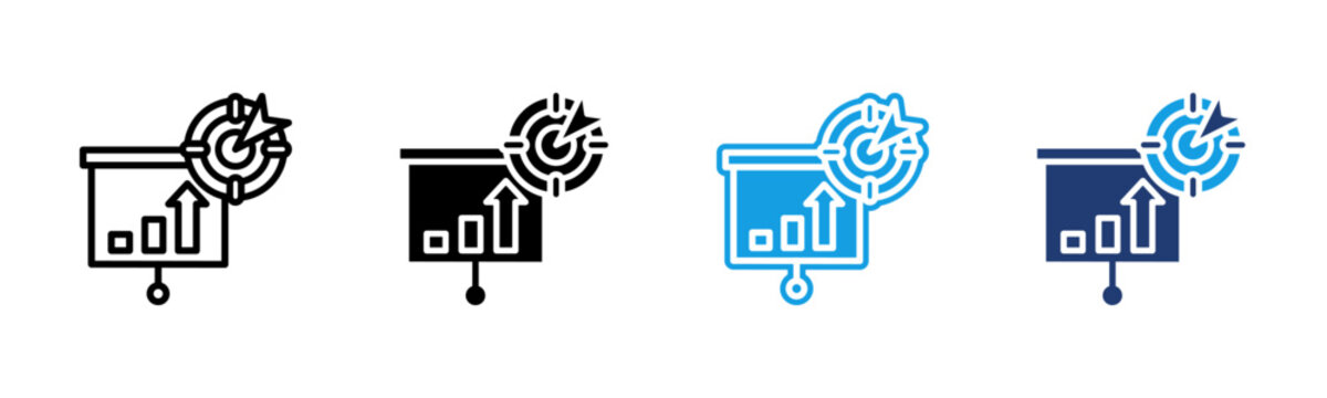 Objective icon multiple style collection