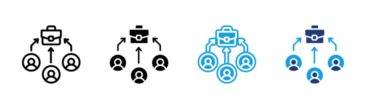 Competitor icon multiple style collection