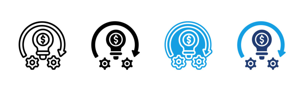Execution icon multiple style collection