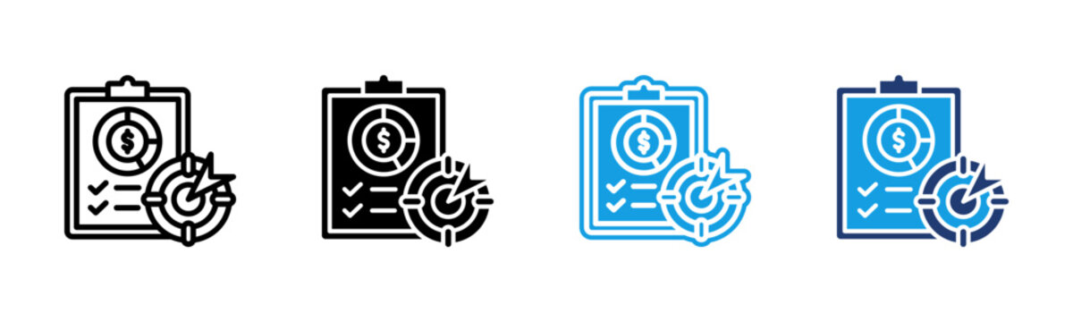 Action icon multiple style collection