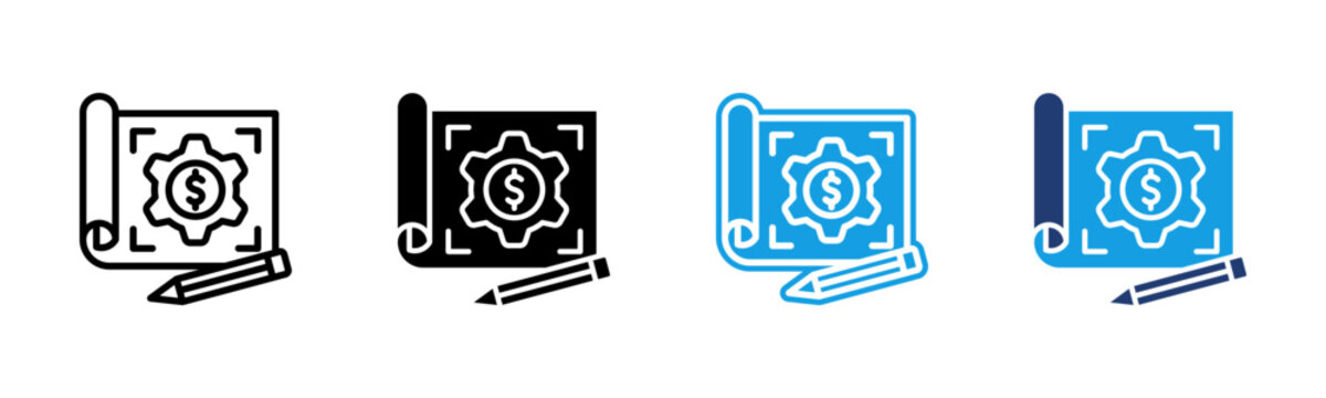 Blueprint icon multiple style collection