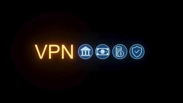 VPN connections provide security and privacy while online in various activities across multiple locations.