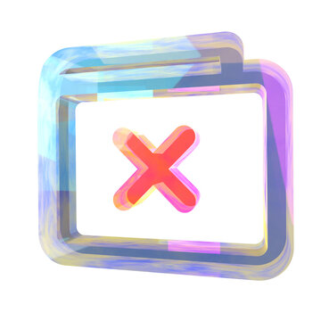 Digital wallet declined 3d rendering for failed payment