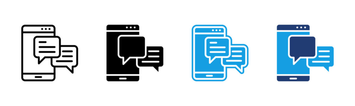 Chat icon multiple style collection