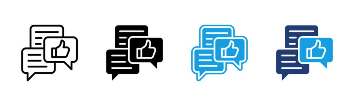 Comment icon multiple style collection