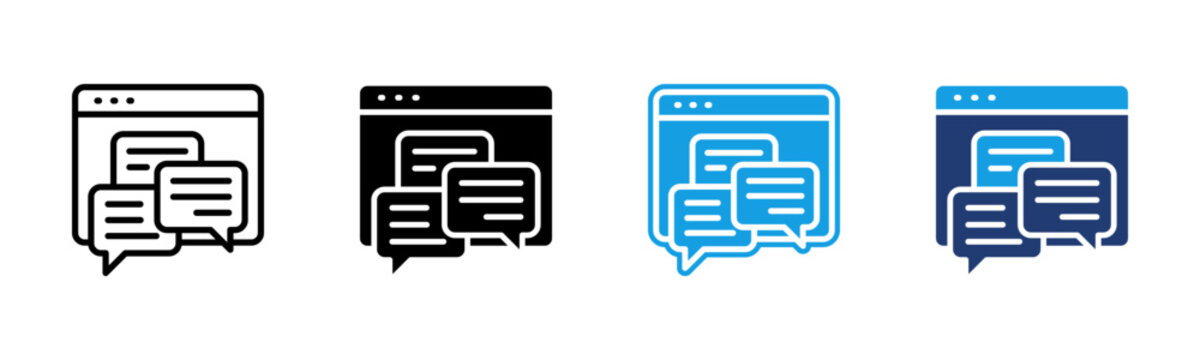 Forum icon multiple style collection