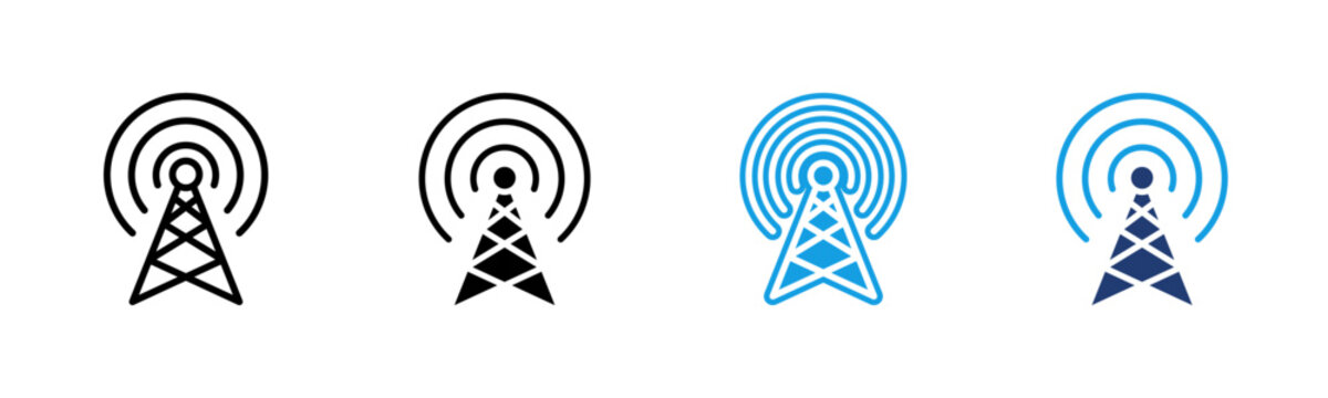Receive Signal icon multiple style collection
