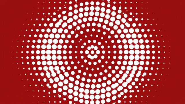 Halftone dots create looping background for design and animation in various projects with VSRExport