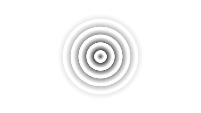 Radio waves waves background. network tower produced radio wave concept. Radio Waves in Circle Form, Radio wave signal animated background. Technology radio waves signal icon animation.