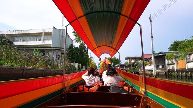 Canal sightseeing boat tours Klong Bang Luang