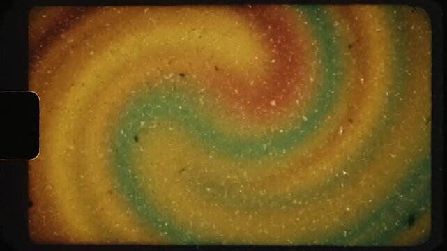 Retro style video background with scrat b VSRExport effects in swirling patterns and vibrant colors