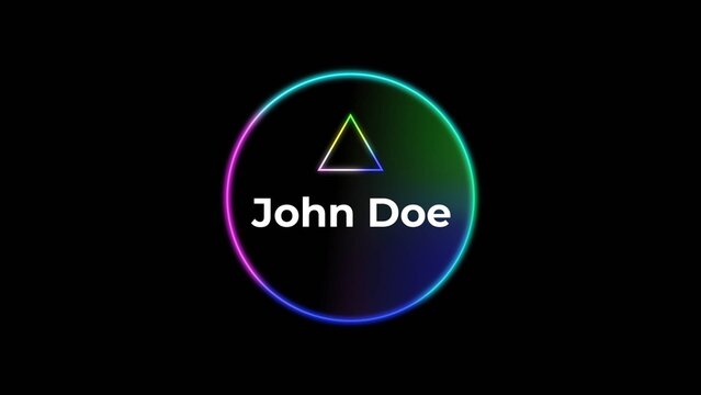 Neon Gradient Lower Third Title