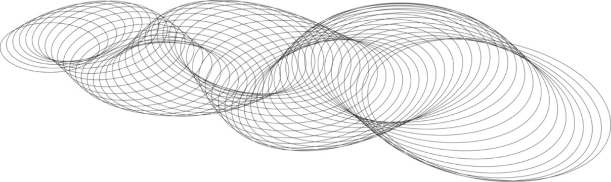abstract spiral wave line geometric swirl minimal curve design element