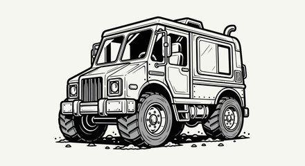 Off road vehicle illustration © EBODA
