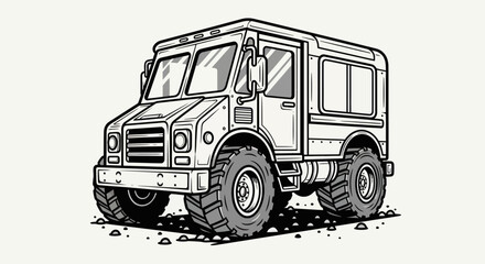 Off road vehicle illustration © EBODA