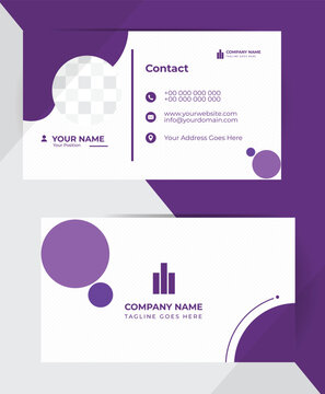 Printable Business card design with clean, minimal, professional, and mordern ook eith double sided card.