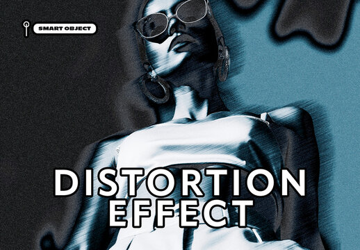 Distortion Photo Effect Template