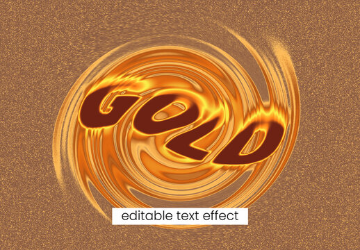 Molten Gold Swirl Distortion Effect