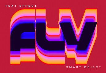 Vibrant Neon Text Effect Template