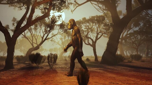 A Glimpse into the Past: CGI Anthropological Reconstruction of Australopithecus Life