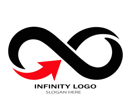 abstract infinity logo design