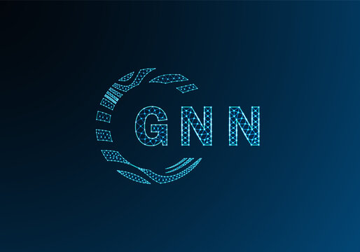 GNN low poly letter logo vector design. GNN lower poly logo design. GNN unique low poly logo design.