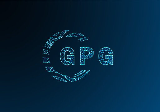 GPG low poly letter logo vector design. GPG lower poly logo design. GPG unique low poly logo design.