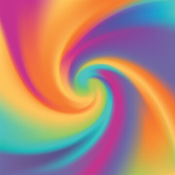 Abstract gradient colorful rainbow with twist mix wallpaper background vector design