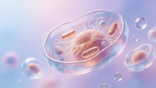 Cellular structure with organelles