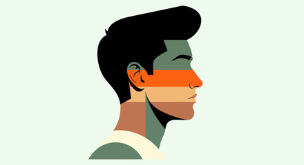 Abstract profile portrait © Stylo