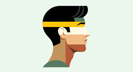 Abstract profile illustration © Stylo