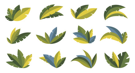 Collection of Tropical Plant Illustrations. © Enggal