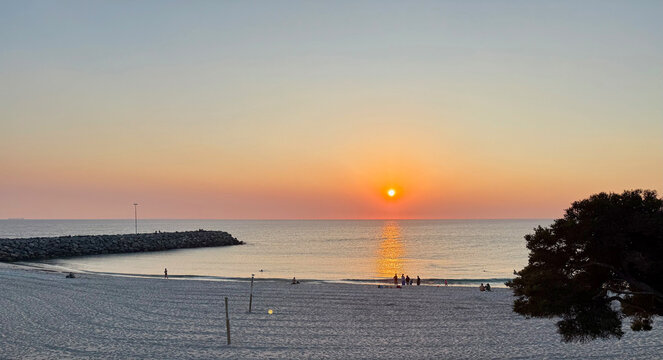 Cottesloe Beach Sunset Perth Western Australia Luxury Coastal Travel Destination