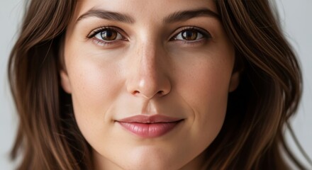 Fototapeta premium Portrait of a smiling young woman.