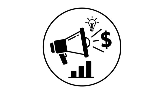 Business finance marketing growth concept icon.