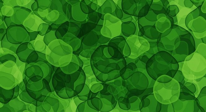 Abstract green organic shapes background