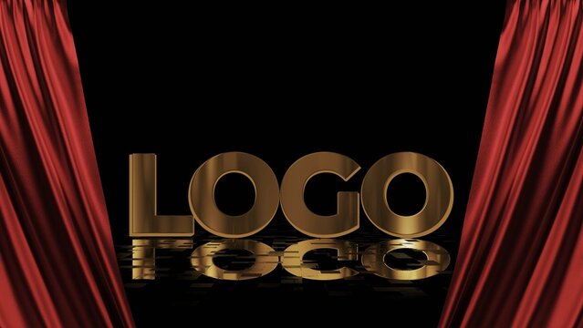 Cinematic Curtain Logo Reveal Animation